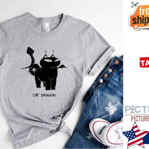 Cat Dragon Shirt, Cat Shirt, Animal Lover Shirt, Funny Shirt, Cat Lover Gift, Cat Lover Shirt, Cat Mom, Kitten Shirt, Cat Tee