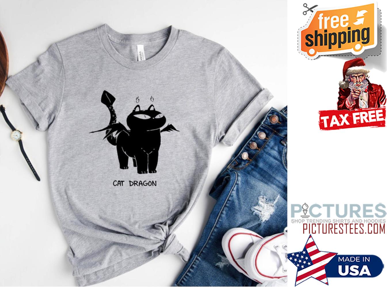 Cat Dragon Shirt, Cat Shirt, Animal Lover Shirt, Funny Shirt, Cat Lover Gift, Cat Lover Shirt, Cat Mom, Kitten Shirt, Cat Tee