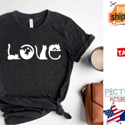 Cat LOVE Shirt, Love Cat Shirt, Cat Owner Shirt