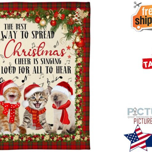 Cat lover Blankets, The best way to spread Christmas Cat christmas gifts, cat mom gifts, cat dad gifts, christmas cat blanket