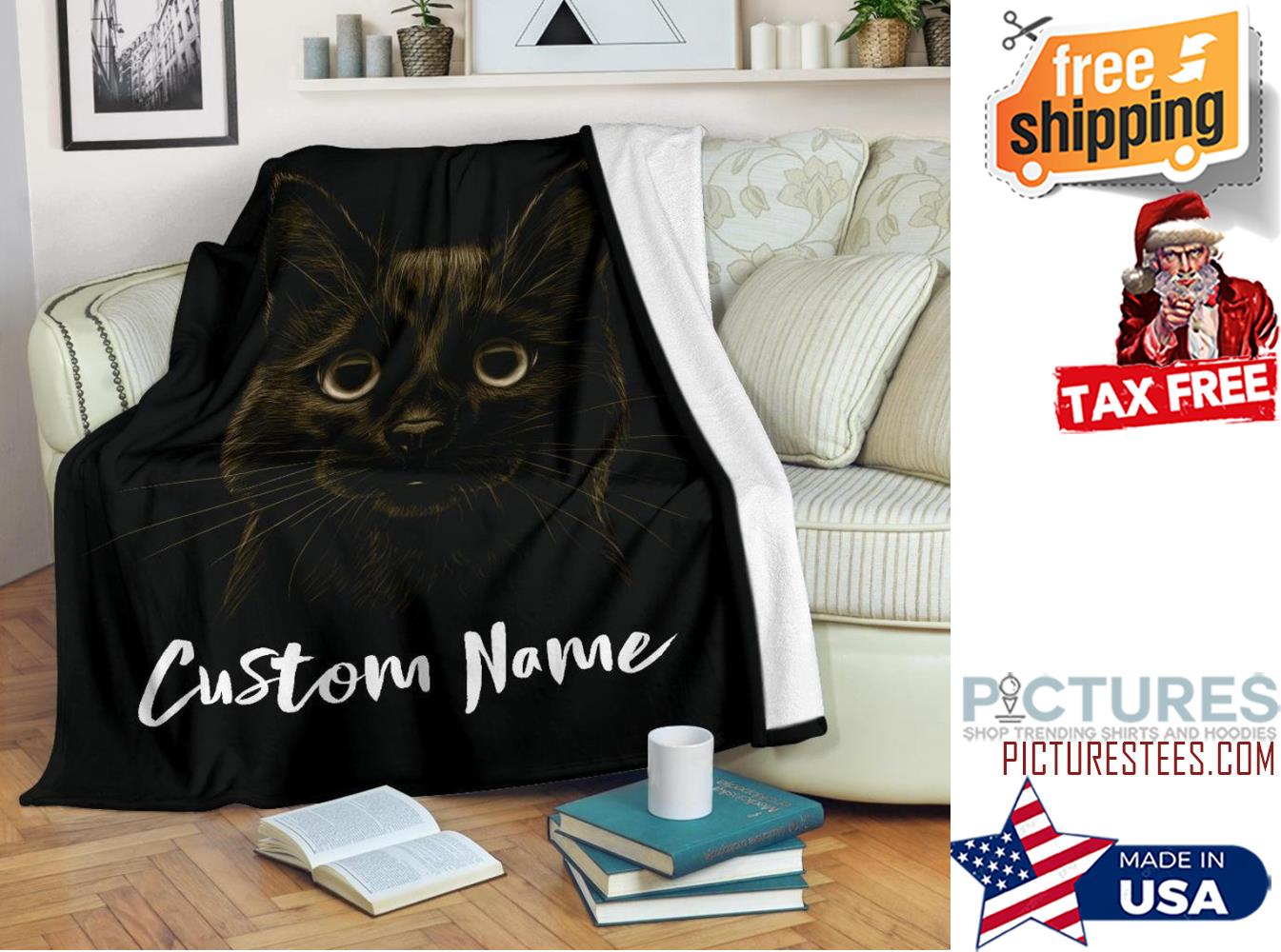 Cats Blanket Cats Blanket Cat Throw blanket Cat Mom Dad Blanket Cats Fleece blanket