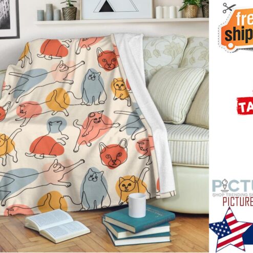 Cats Blanket Cats print Blanket  Cat Mom Dad Blanket Cats Fleece blanket