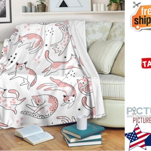 Cats Blanket Cats print Blanket Cat Throw blanket