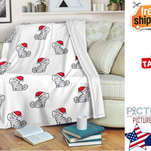 Cats Christmas Blanket Cats print Blanket Cat Throw blanket Cat Mom Dad Blanket Cats Fleece blanket