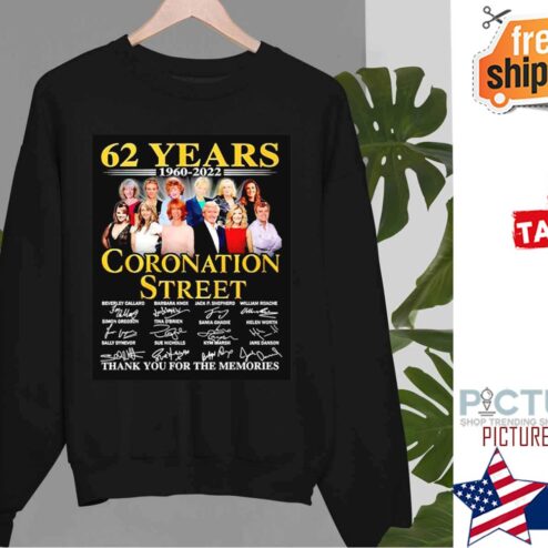 Coronation Street 62 Years Signatures 2022 Shirt