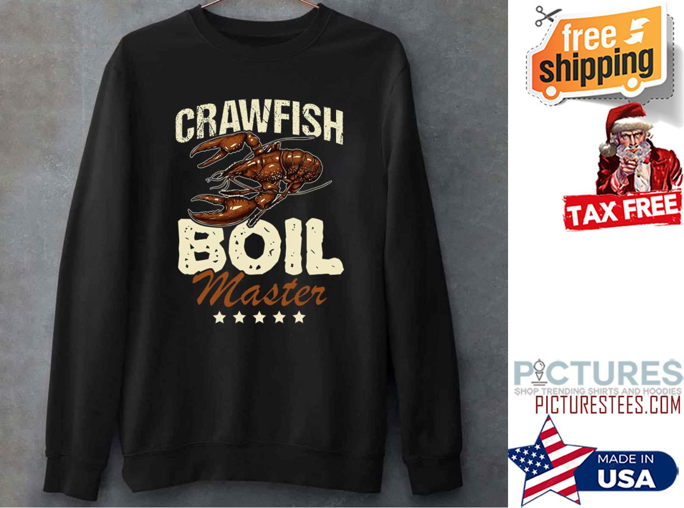 Crawfish Boil Master Vintage Fisherman Sweatshirt