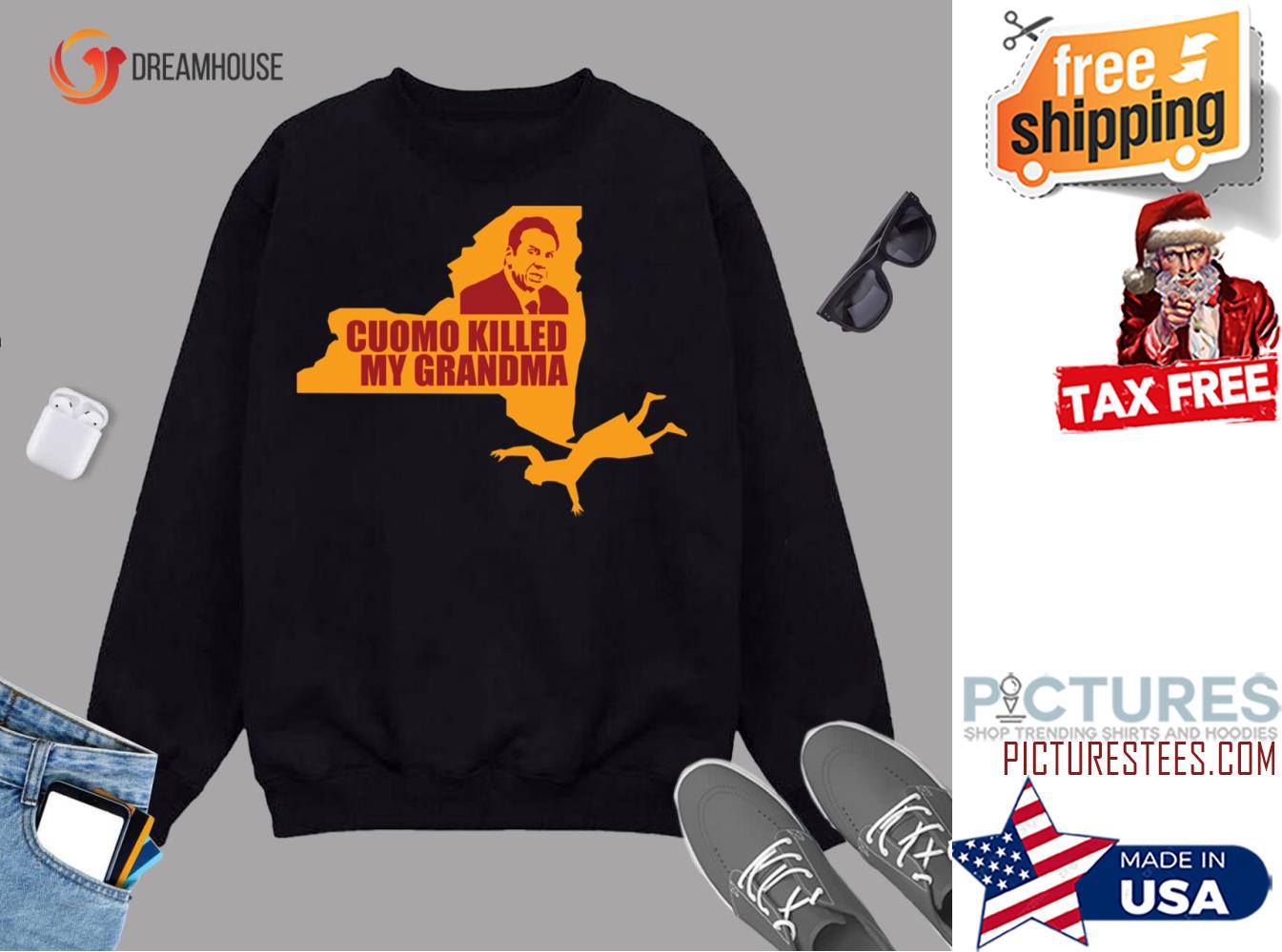 Cuomo Killed My Grandma Classic Sweater