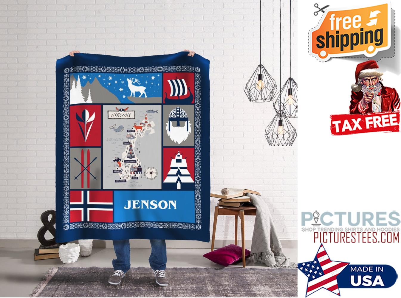 Custom Norway Heritage Blanket
