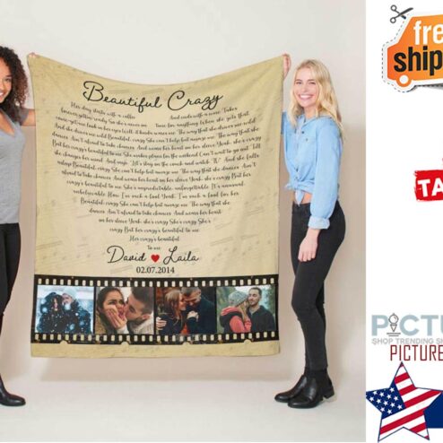 Custom Photo Blanket, Personalized Photo Blanket Photo Collage, Family Blanket