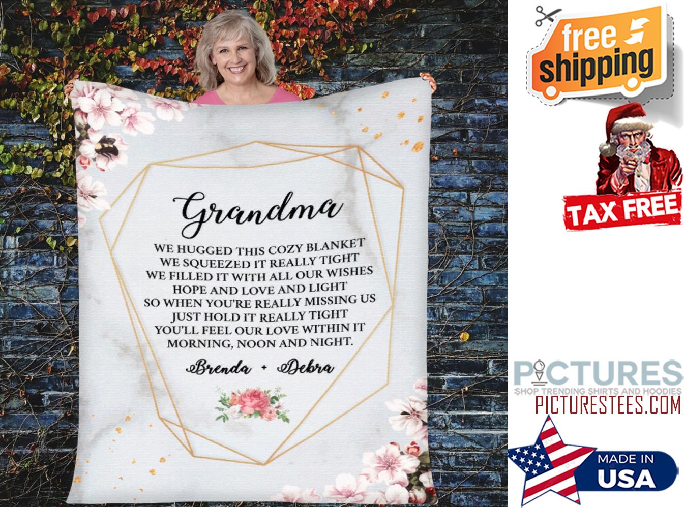 Customized Blanket For Grandma, Grandpa, Nana, Papa Blanket