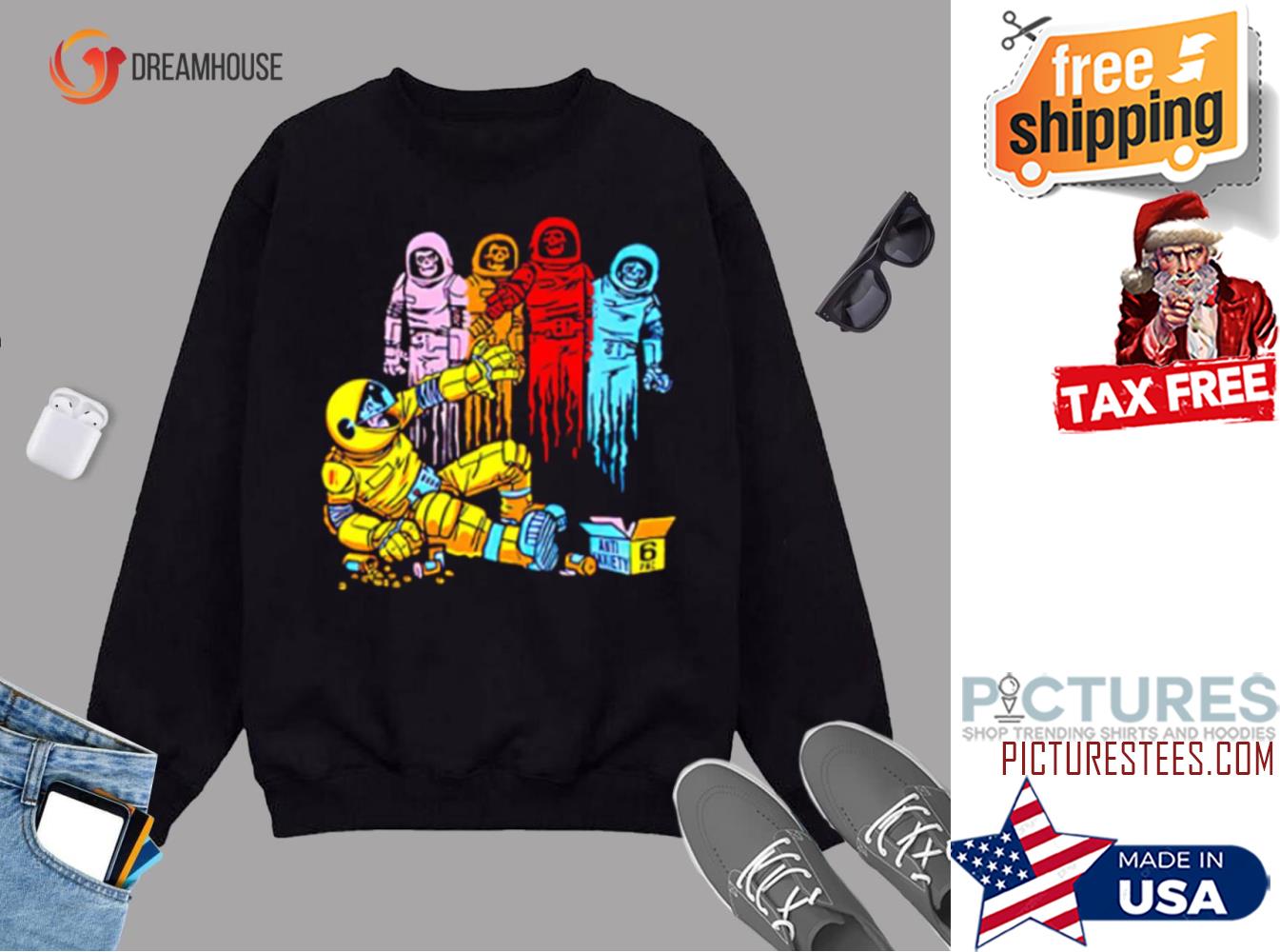 Diamond Supply X Space Jam Golden State Warriors Sweater