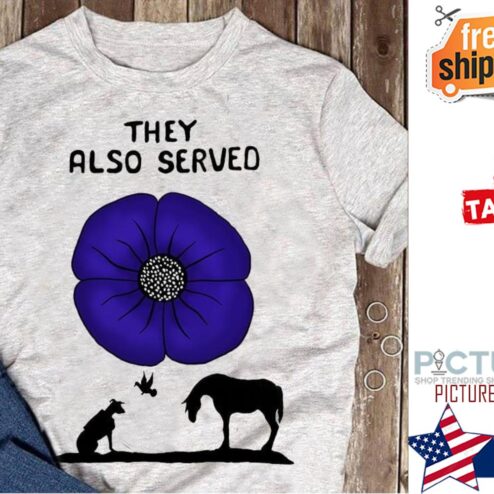 Dog and Horse flower they also served shirt