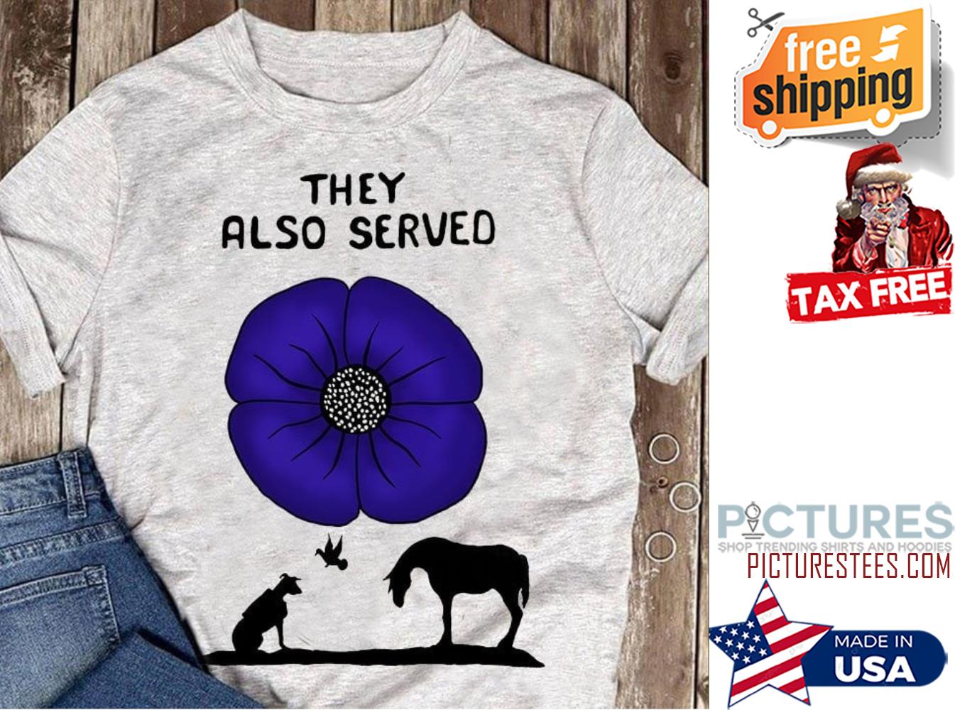 Dog and Horse flower they also served shirt