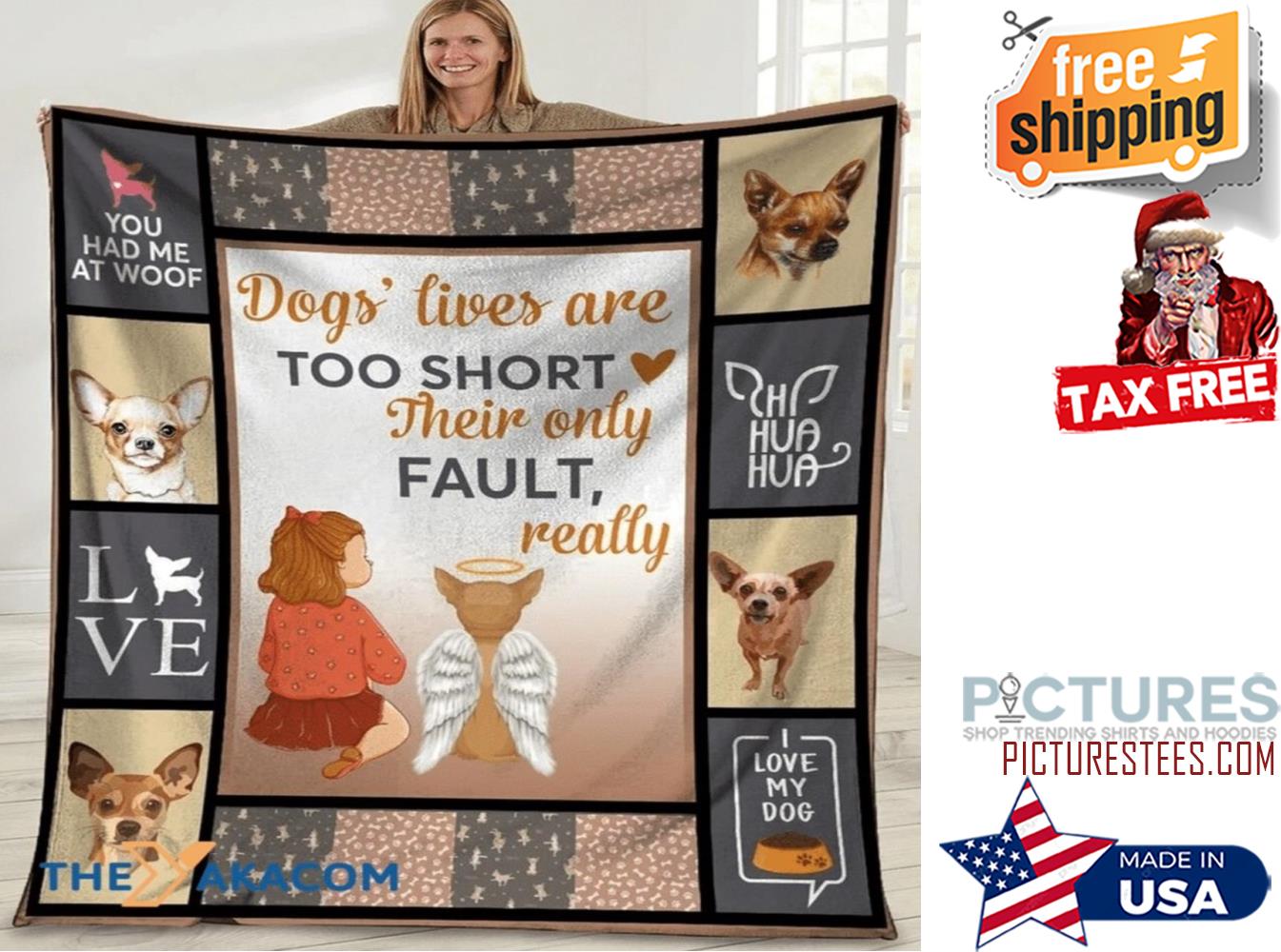 Dogs Lives Areoo Shortheir Only Fault Chihuahua Dog Blanket