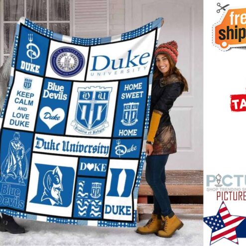 Duke Blue Devils Throw Blanket Shirt