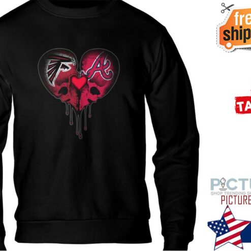 Falcons Braves Skull Love Shirt