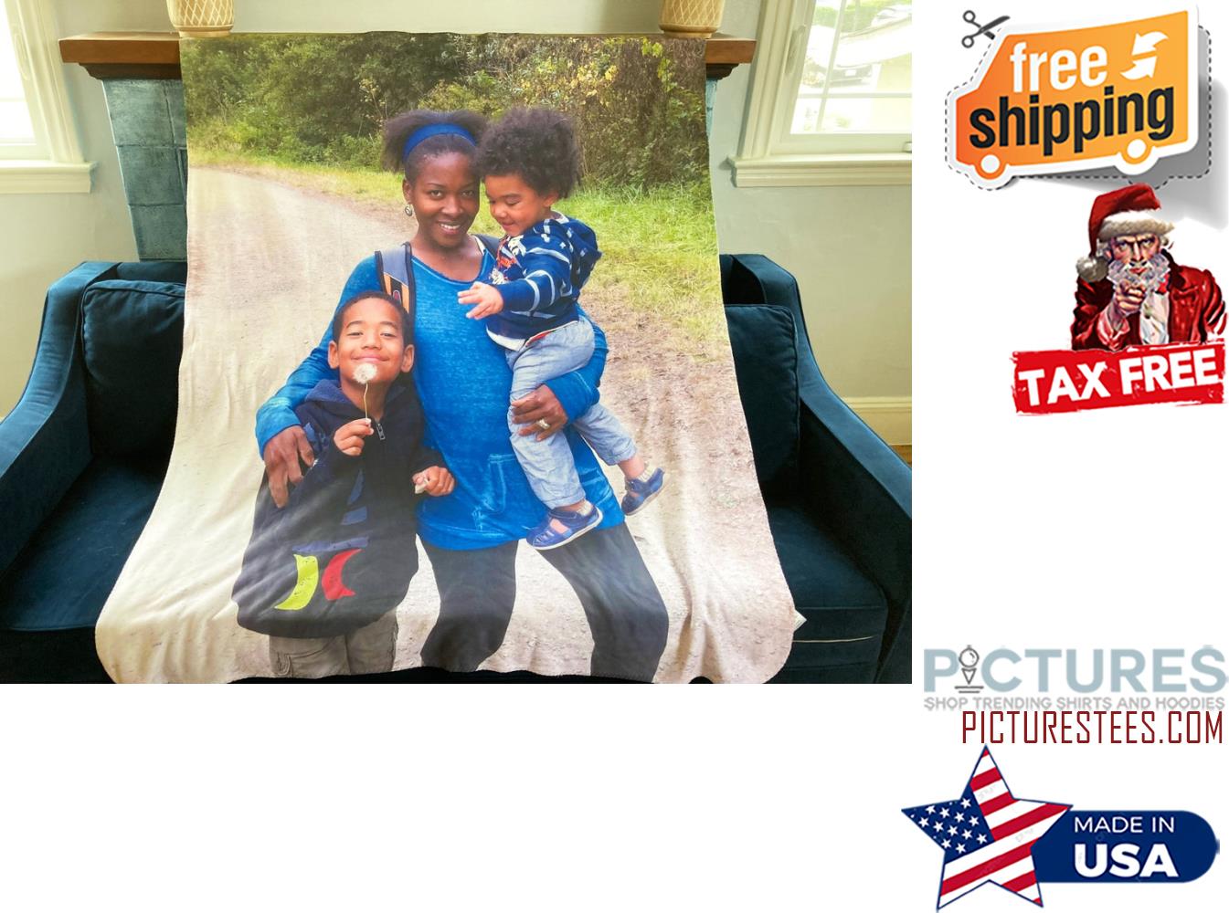 Family Photo Blanket