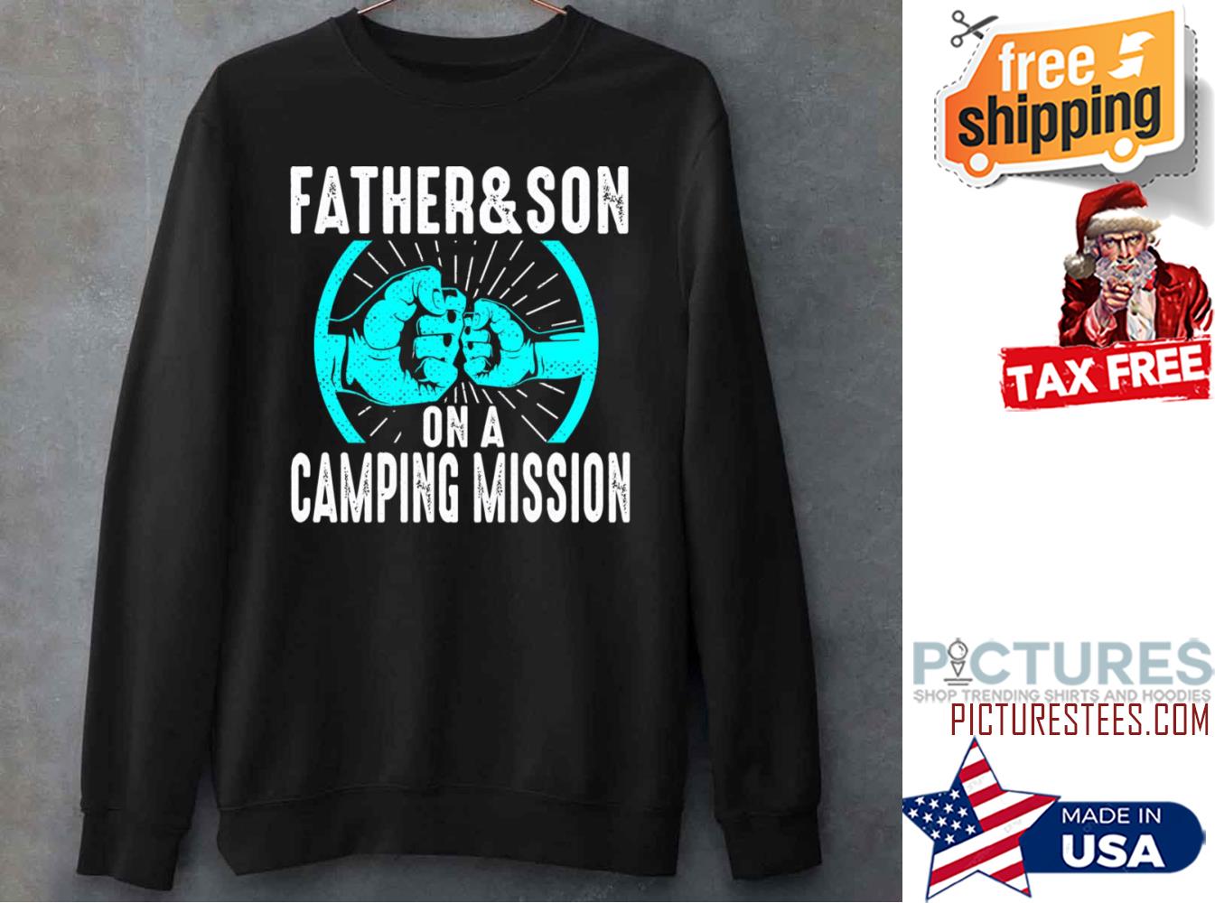 Father And Son Camping Outdoor Mountain Sweatshirt