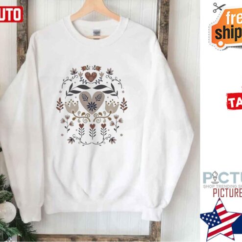 Folk Art Cottage Core Boho Cottage Aesthetic Clothing Shirt
