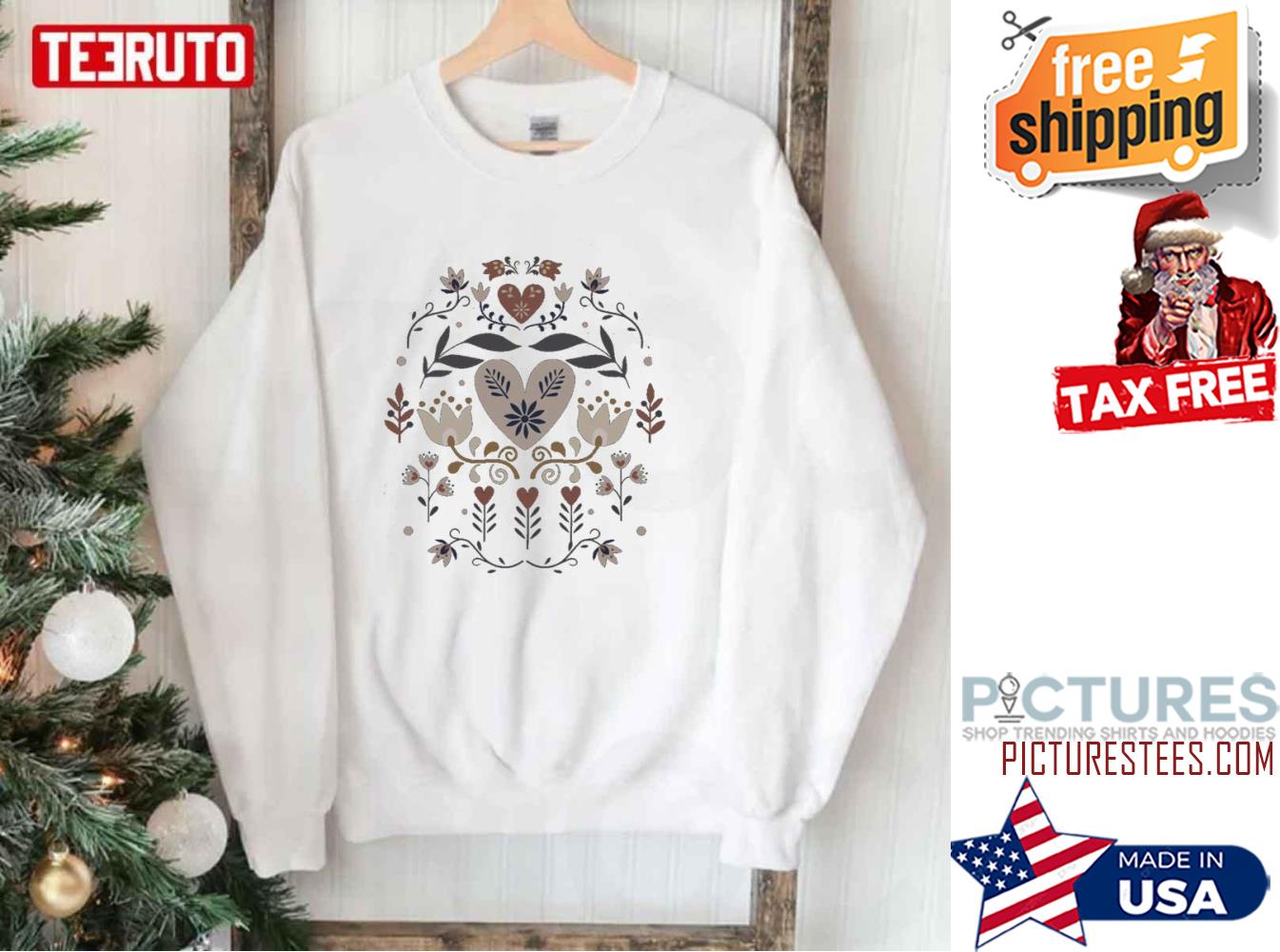 Folk Art Cottage Core Boho Cottage Aesthetic Clothing Sweatshirt