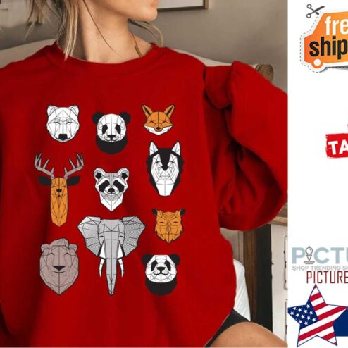 Friendly Geometric Animals Shirt