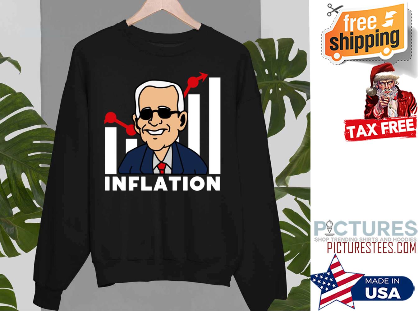 Funny Biden Inflation Graph Usa Political Humor Sweatshirt