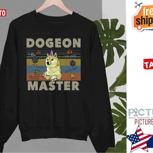 Funny Shiba Dungeon Master Vintage shirt