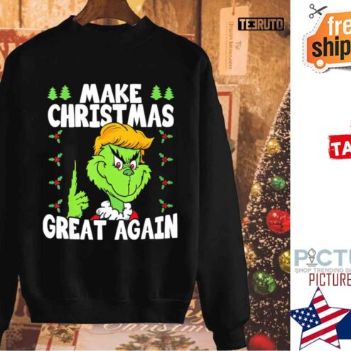 Funny Trump 2024 Make Christmas Great Again Ugly Shirt