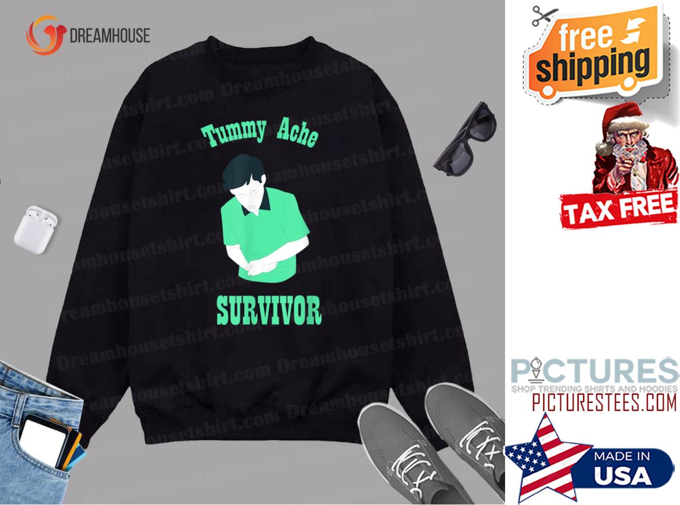 Funy Tummy Ache Survivor Sweatshirt