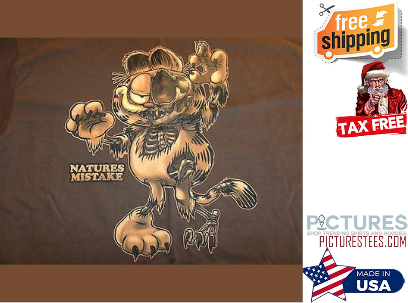 Garfield Zombie Natures Mistake shirt