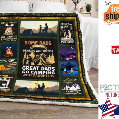 Gift For Dad And Daughter Some Dad Like Blanket
