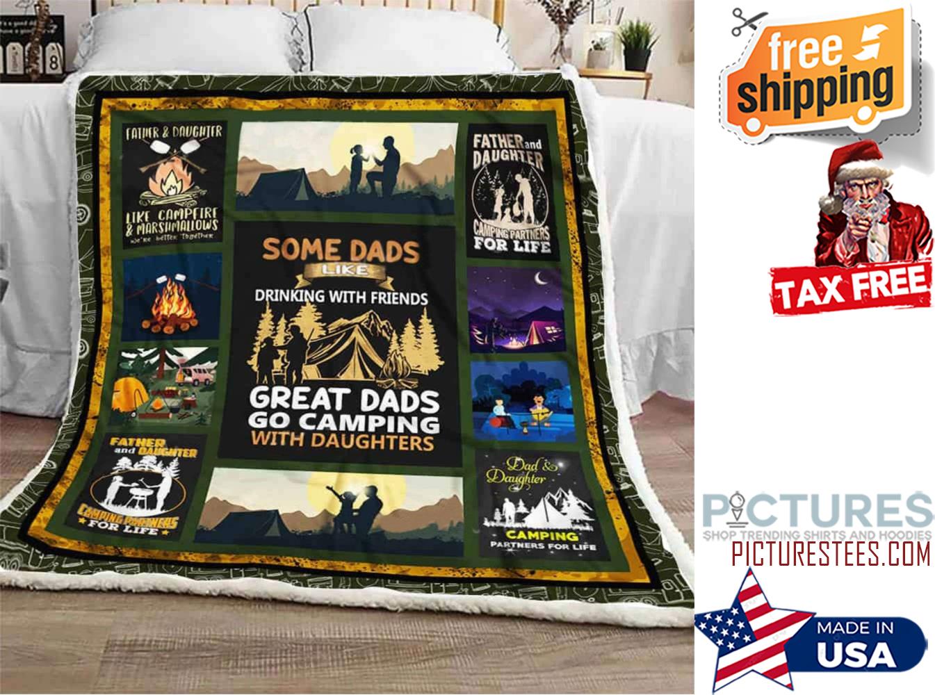 Gift For Dad And Daughter Some Dad Like Blanket