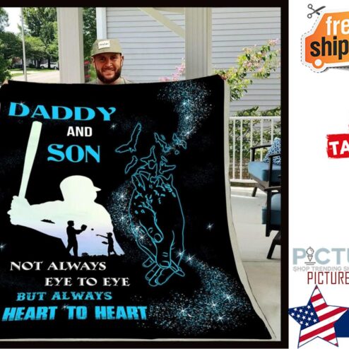 Gift For Dad And Son Not Aways Hearto Heart Blanket