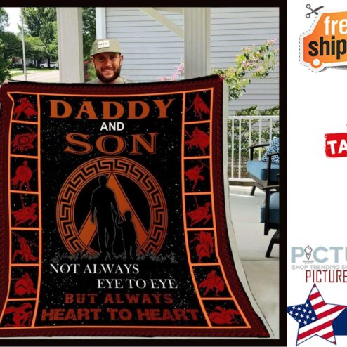 Gift For Dad Daddy And Son Blanket