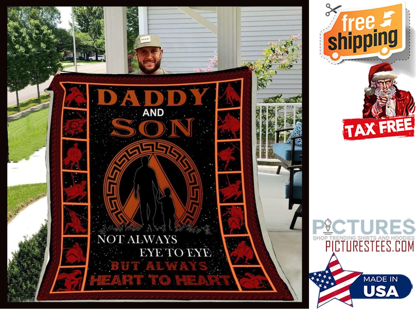 Gift For Dad Daddy And Son Blanket