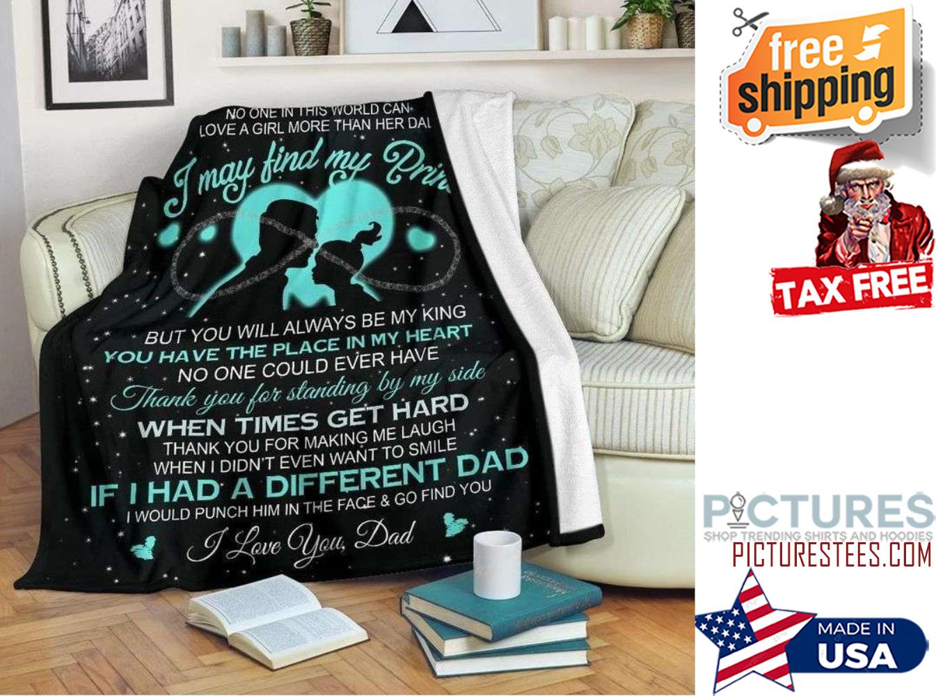 Gift For Dad Daughtero My Dad If A Had A Different Dad Blanket