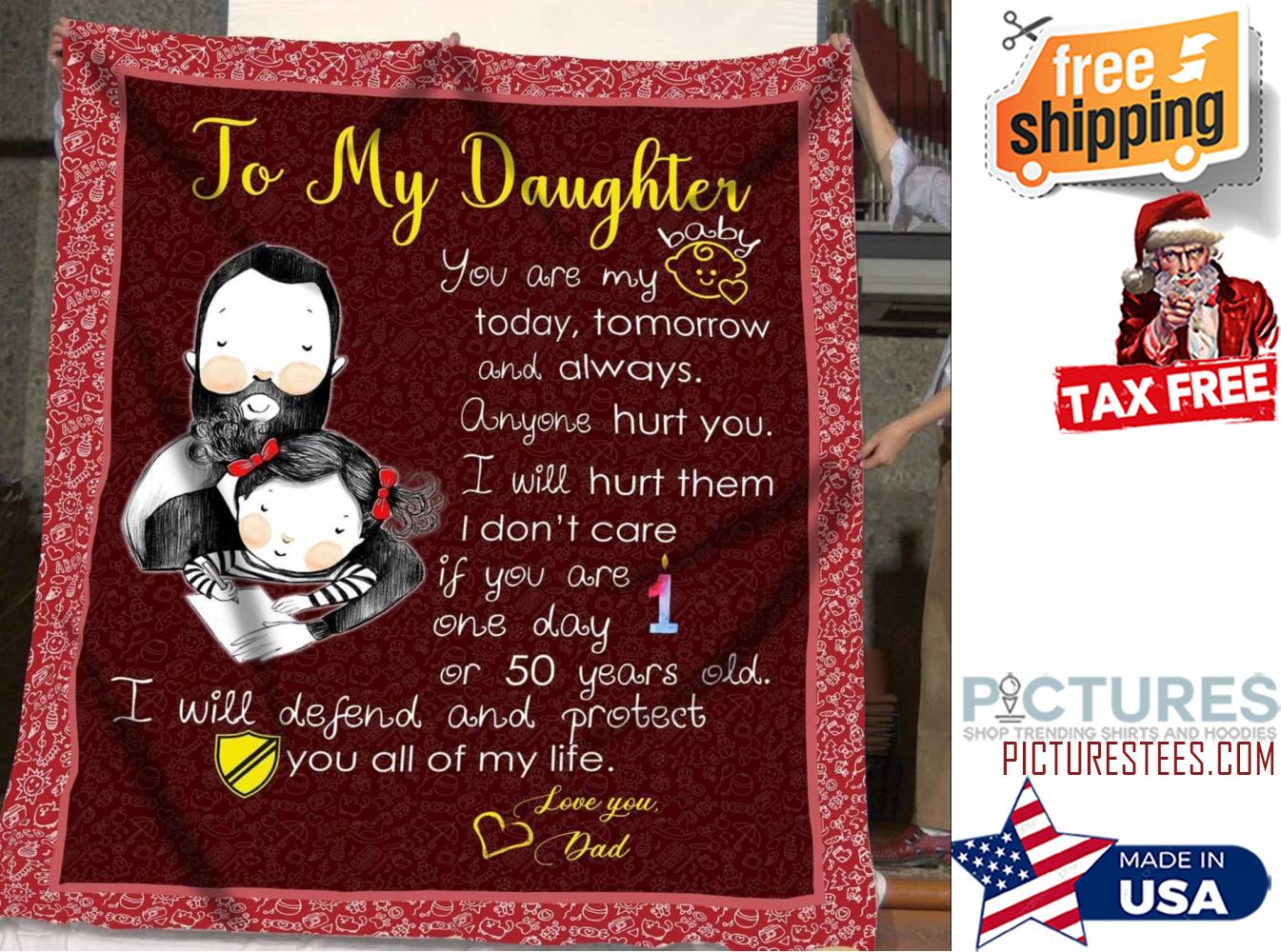 Gift For Dado Baby Daughter You Are My Baby Blanket