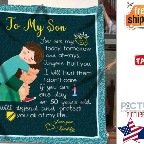 Gift For Dado Baby Daughter You Are My Baby Love Dad Blanket