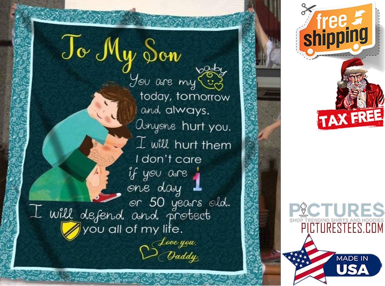 Gift For Dado Baby Daughter You Are My Baby Love Dad Blanket