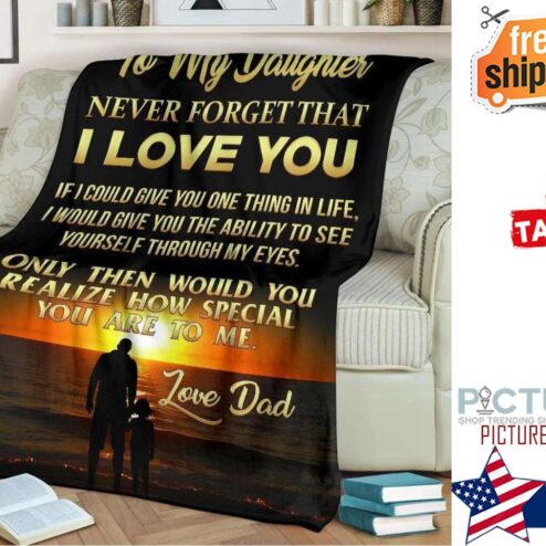 Gift For Dado Daughter Love Dad You Areo Me Blanket