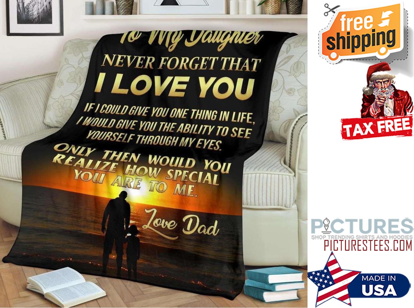 Gift For Dado Daughter Love Dad You Areo Me Blanket Gift For Dado Daughter Love Dad You Areo Me Blanket