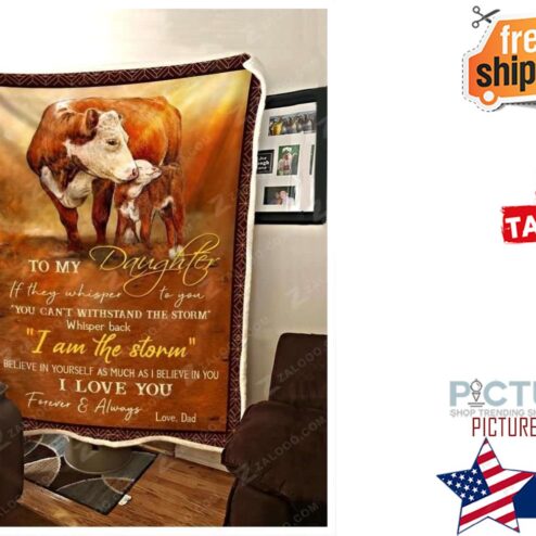 Gift For Dado My Daughter Love Dad Blanket