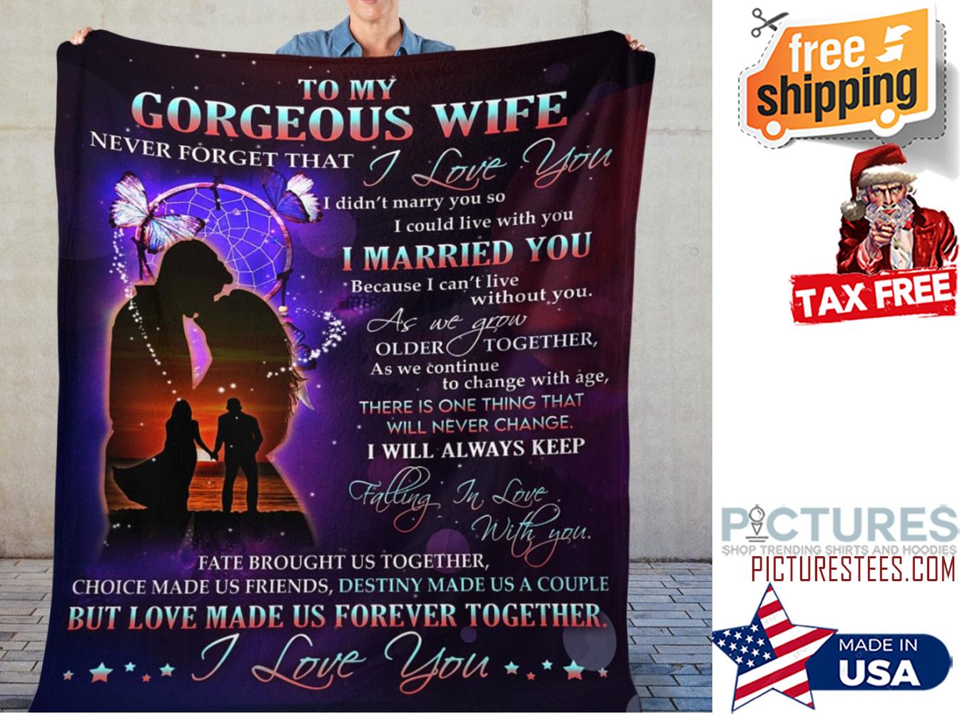 Gift From Husband To Wife Blanket