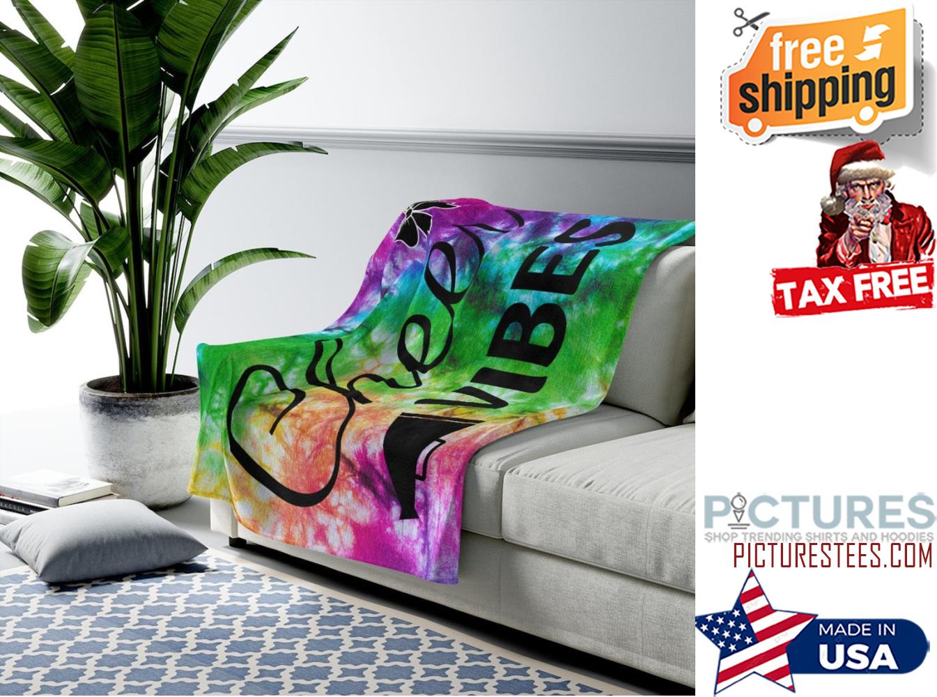 Girls Cheerleading Tie Dye Velveteen Plush Blanket