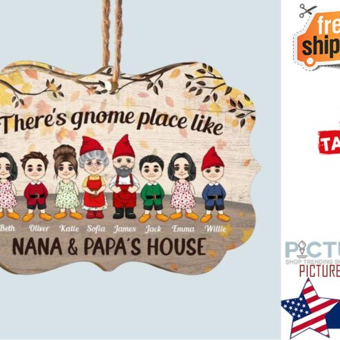 Gnome Place Like Nana s House Personalized Ornament