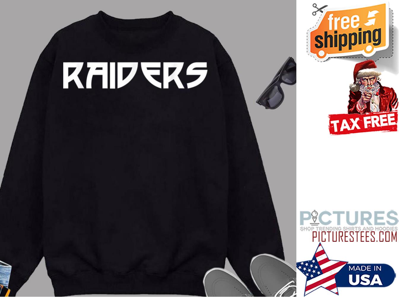 Go Raiders Football Baseball Basketball Cheer Team Fan Sweatshirt