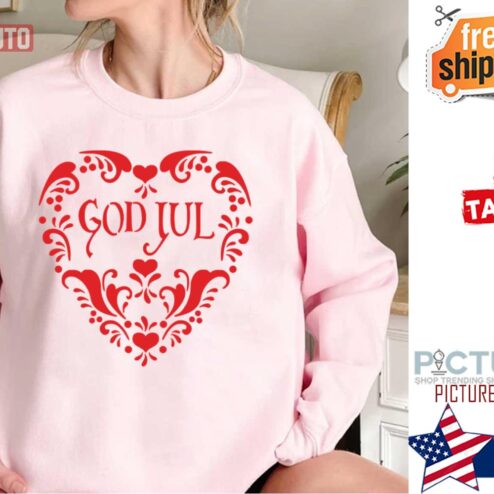 God Jul Scandinavian Christmas Shirt