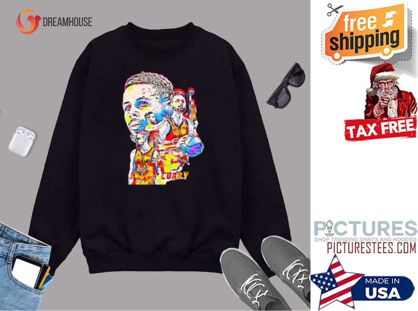Golden State Warriors Stephen Curry Painting Sweater