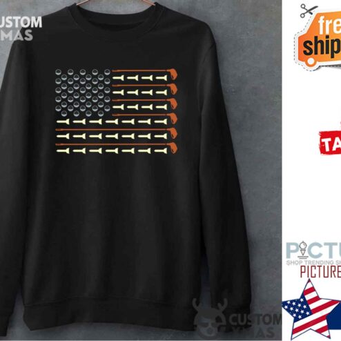 Golf Ball Club America Flag Sweater