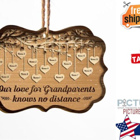 Grandkids Make Life Grand Personalized Ornament